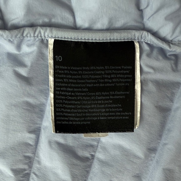 Lululemon Pack It Down Jacket – Blue Linen – Size 10 - Picture 3 of 10